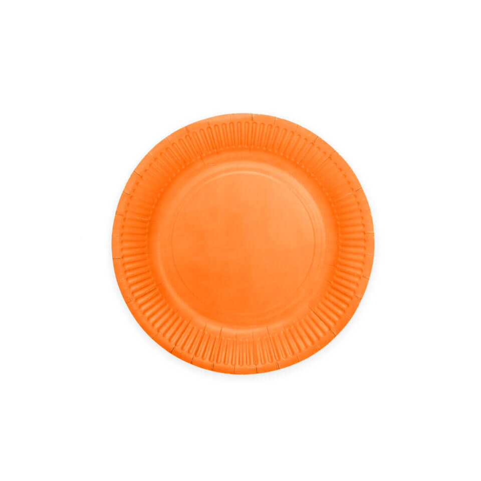 Papptallrikar Orange 18cm 