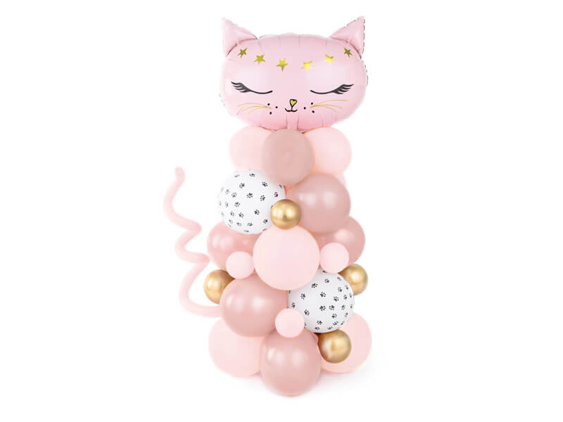 Ballongpelare Katt Rosa  