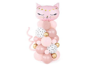 Ballongpelare Katt Rosa  