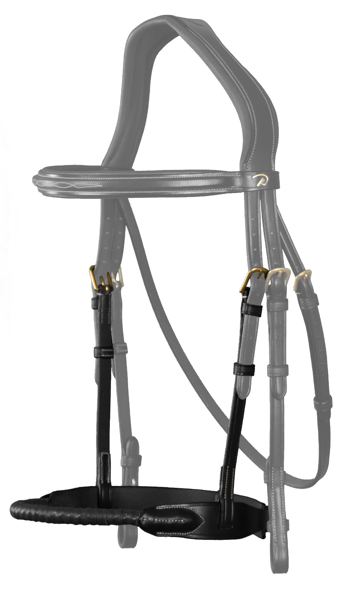 DYON LEATHER COVERED ROPE NOSEBAND DY - 4