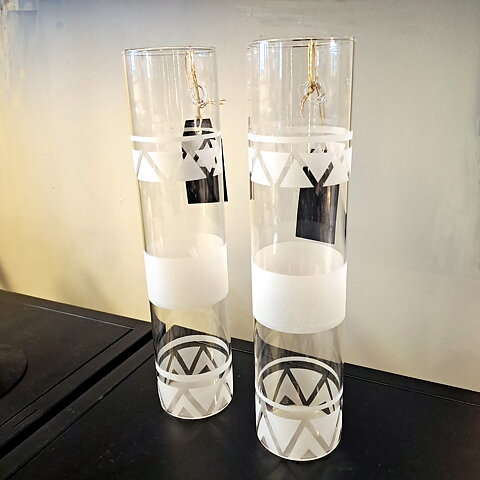 Vase for wall, Sami pattern, Jokkmokk design