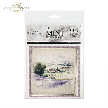 Set med 6st mini rispapper (olika motiv)