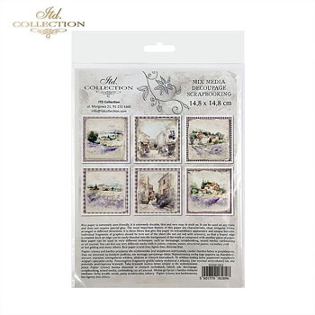 Set med 6st mini rispapper (olika motiv)