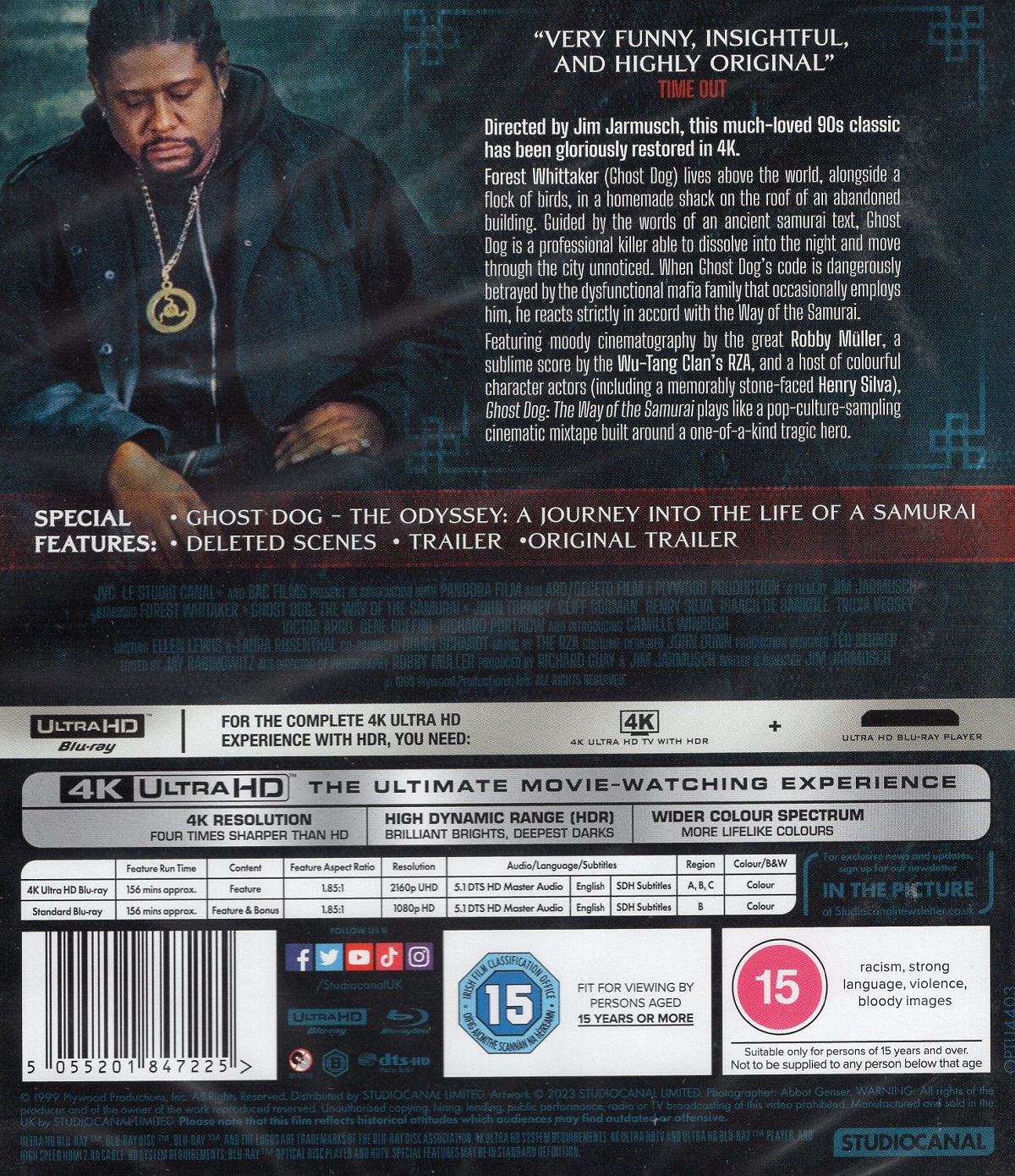 Ghost Dog: The Way of the Samurai (ej svensk text) (4K Ultra HD + Blu-ray) - 2