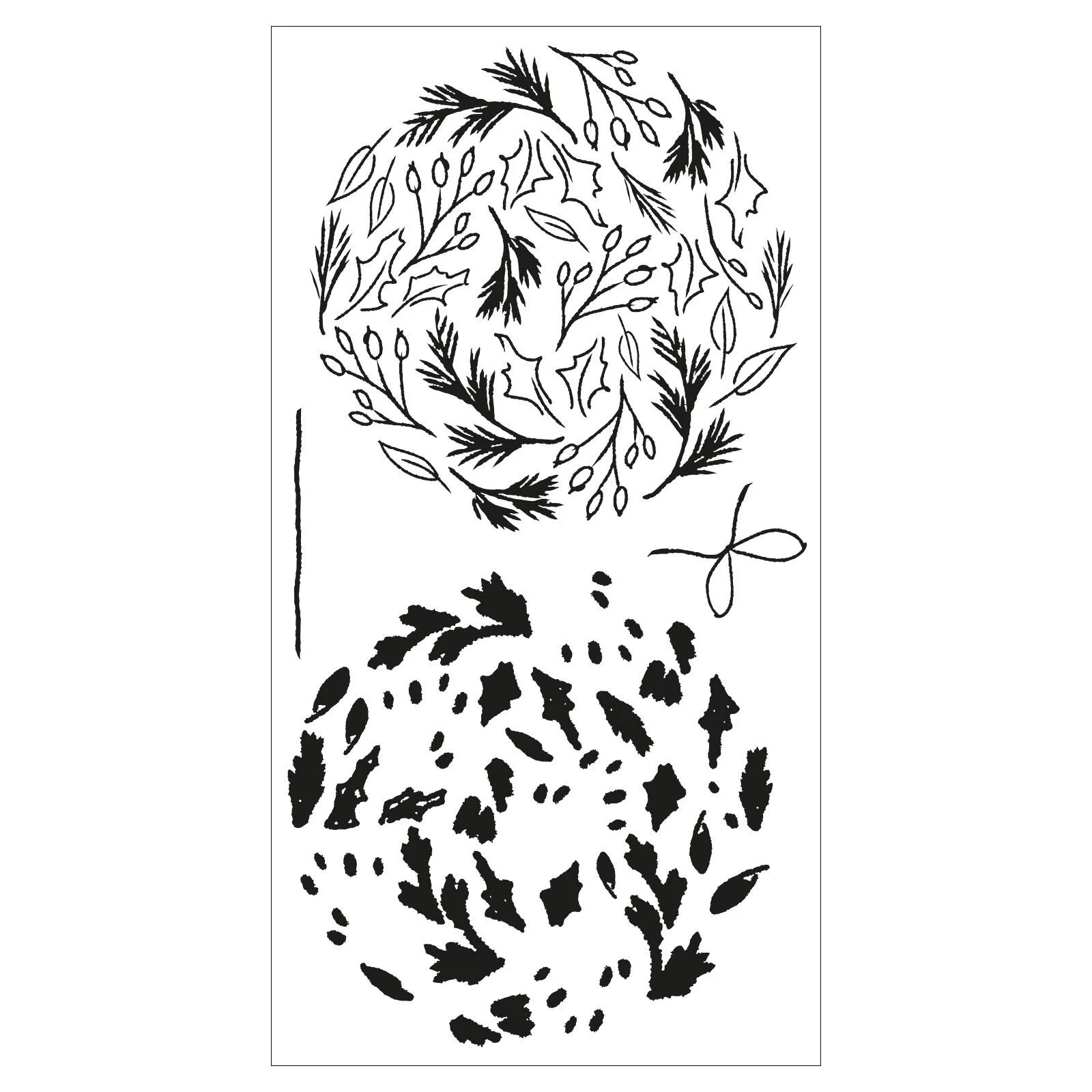 Sizzix - Layered Clear Stamps Leafy Ornament - 2