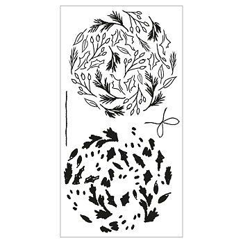 Sizzix - Layered Clear Stamps Leafy Ornament