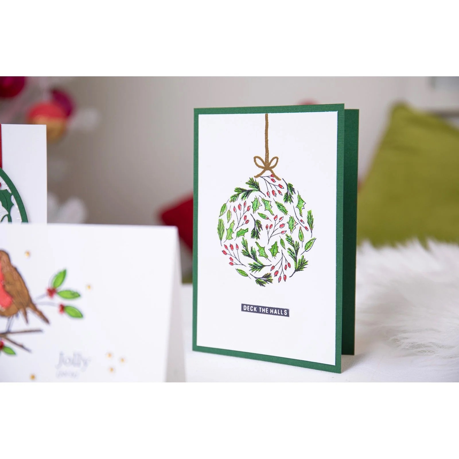 Sizzix - Layered Clear Stamps Leafy Ornament - 3