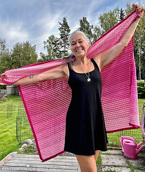 Romantisk spetspläd/wrap