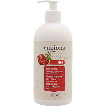 Eubiona Vital Ekologiskt Schampo Nässla & Granatäpple 500 ml - För fett hår
