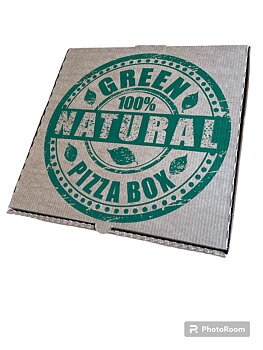 Pizzakartong 40*40*4 natural gren  50st