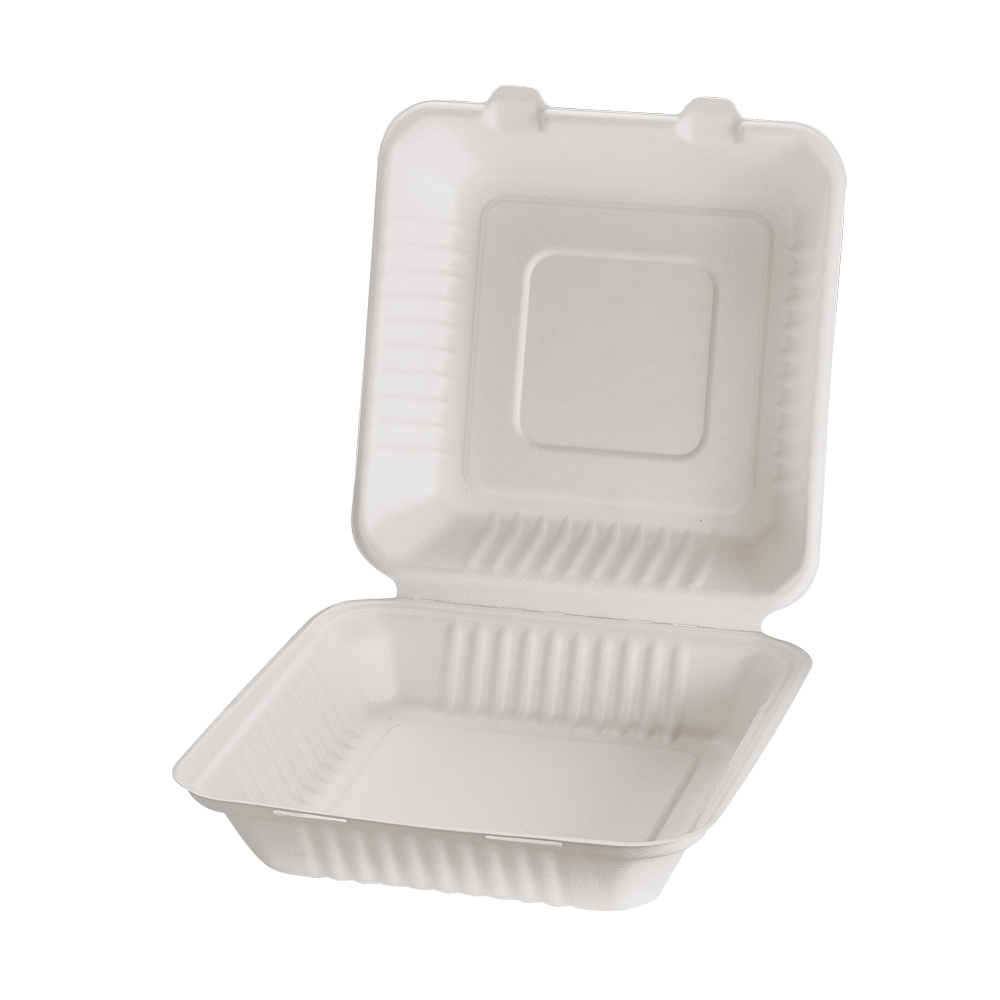 Hämtbox LB-1 Bagasse vit 200st