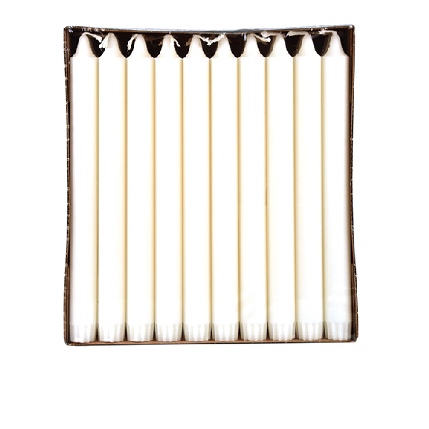 Kronljus 100% stearin vit 20cm 30 st