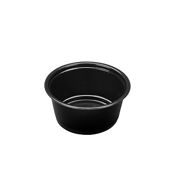 60ml 2oz plast bägare PP 2500st svart