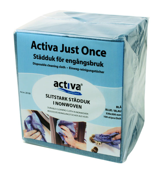 Activa just once Städduk blå 100st