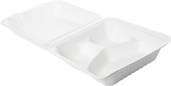 Hämtbox LB-3 Bagasse vit 200st
