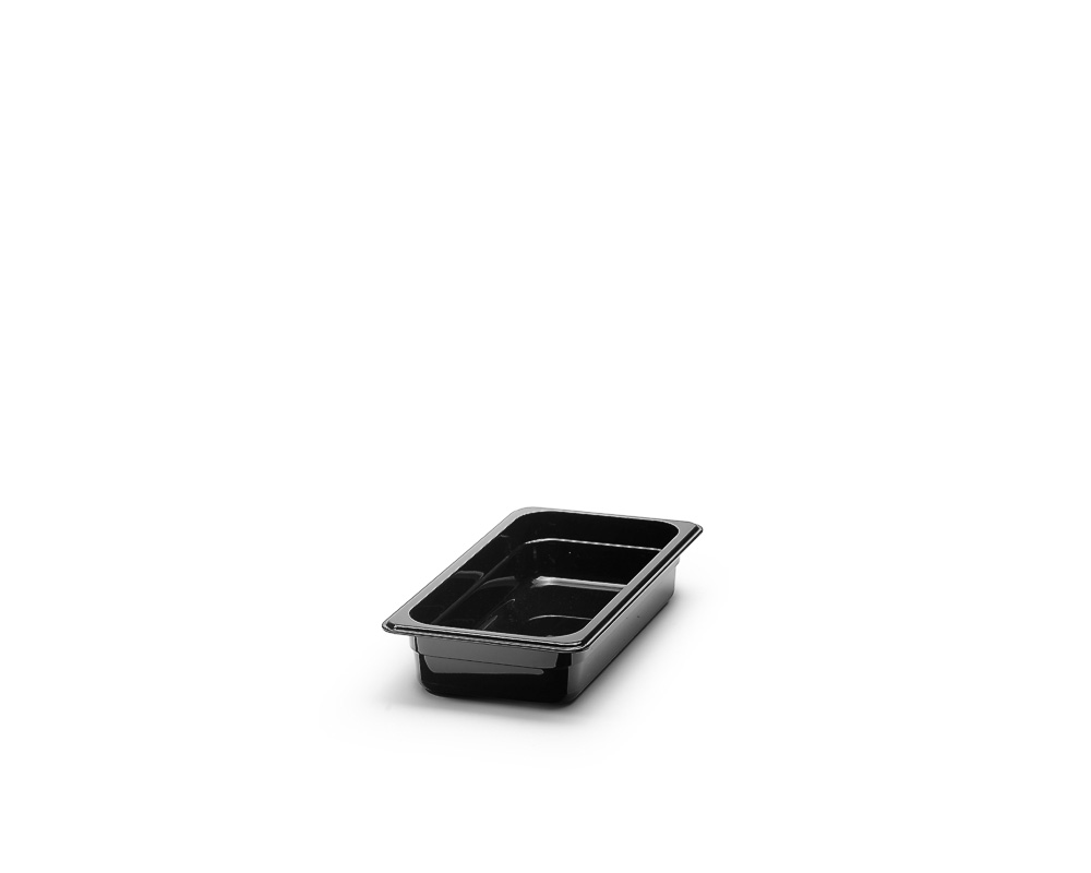 Kantin Gn 1/3 65mm Polycarb svart