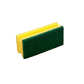 Skrubbsvamp gul/grön 10st