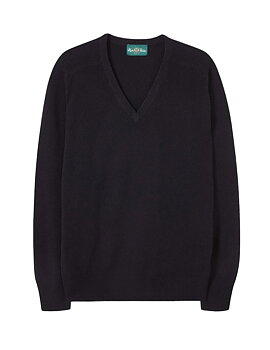Tröja v-hals navy från Alan Paine