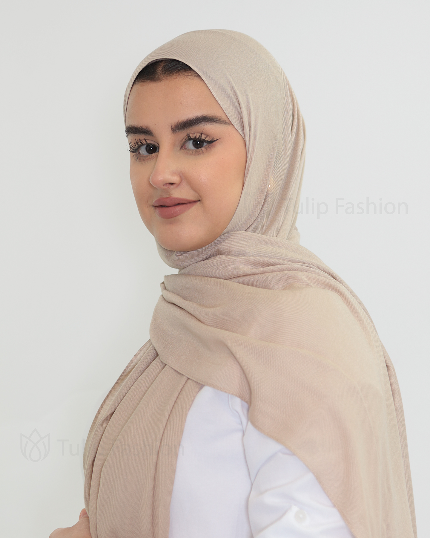 Hijab - Modal - Brunt socker - 2