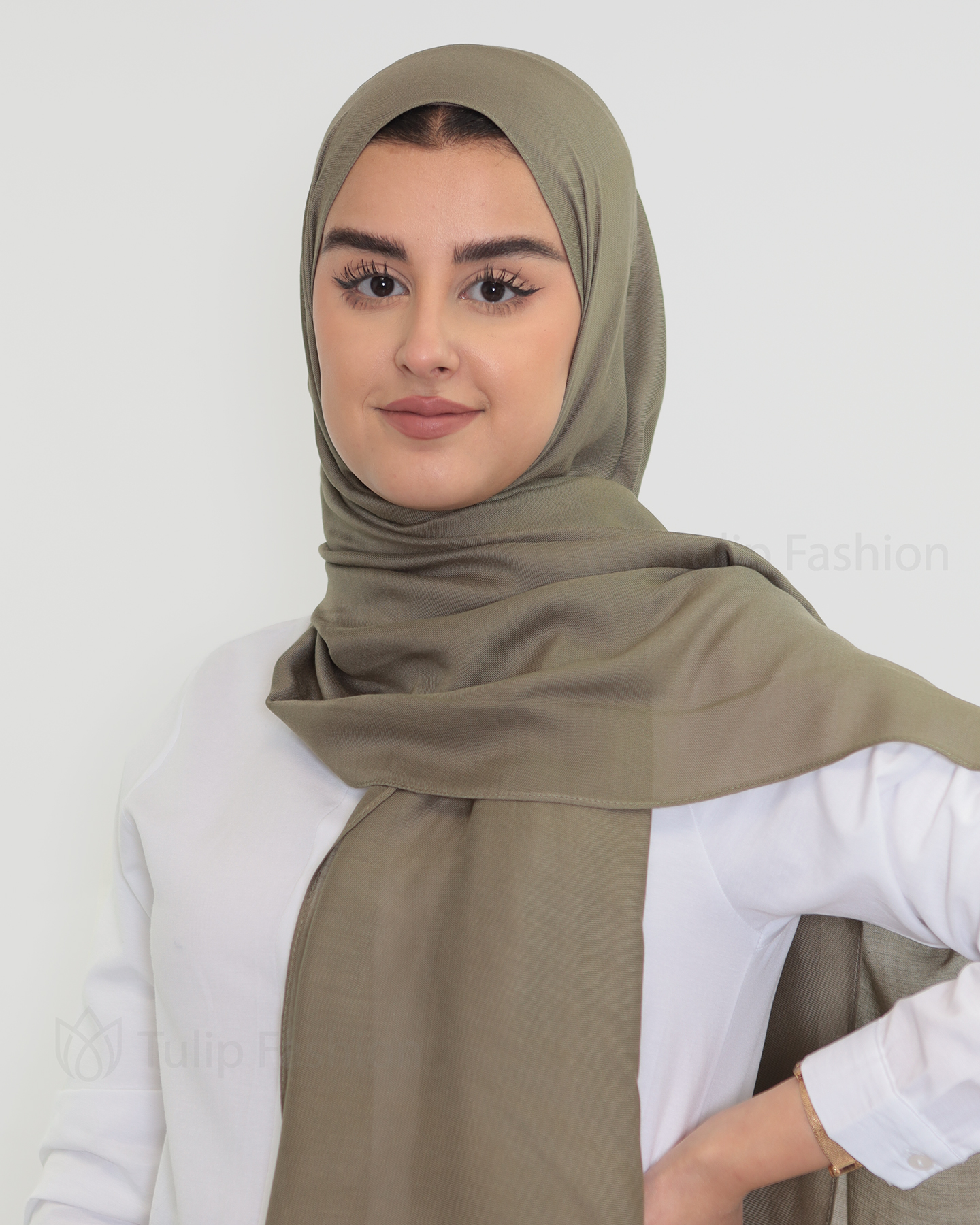 Hijab - Modal - Khaki Green