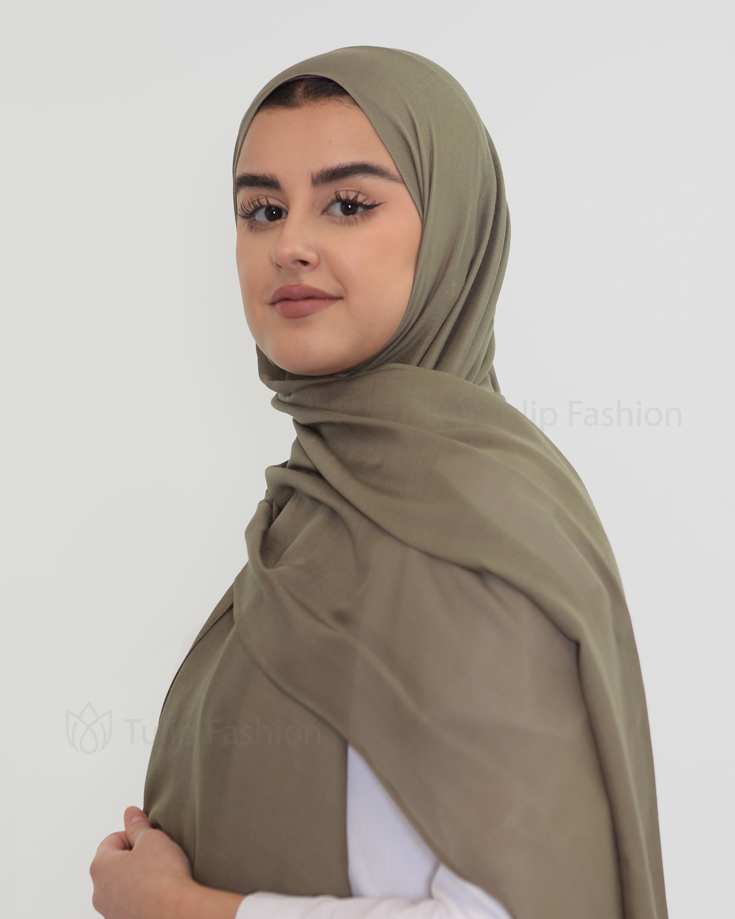 Hijab - Modal - Khaki Green - 2