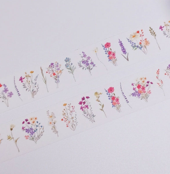 Washitejp - vilda blommor