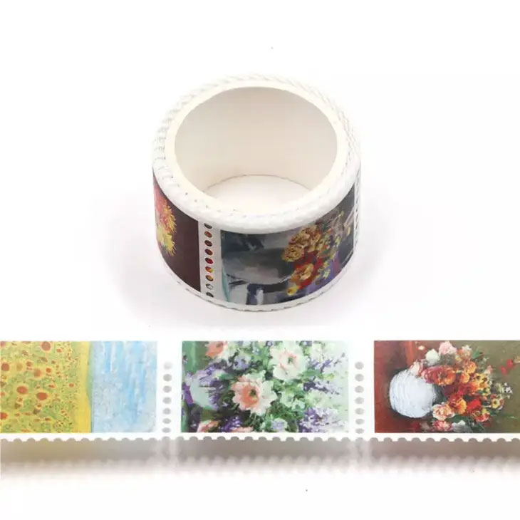 Washitejp - blommor