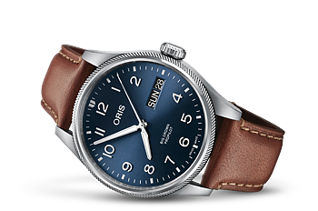 01 752 7760 4065-07 5 22 07LC Oris Big Crown ProPilot Big Date 44 blå läder