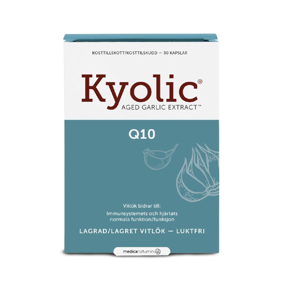 Kyolic Original 600 mg + Q10 100 mg 30 kap Medica Nord