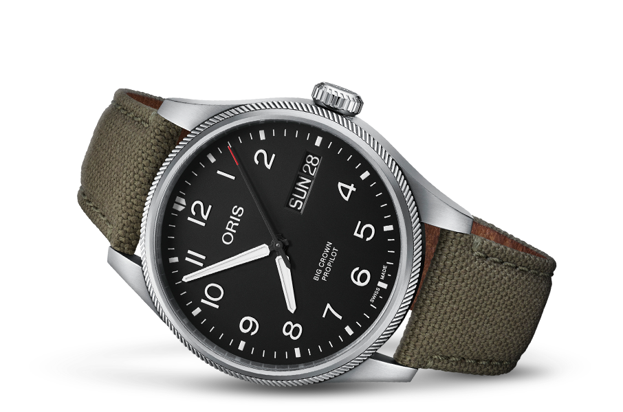 01 752 7760 4164-07 3 22 02LC Oris Big Crown ProPilot Big Date 44 svart 