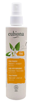 Eubiona Ekologisk Hydro Hårspray Apelsinblomma & Valnötsblad 200 ml - För stadga och glans