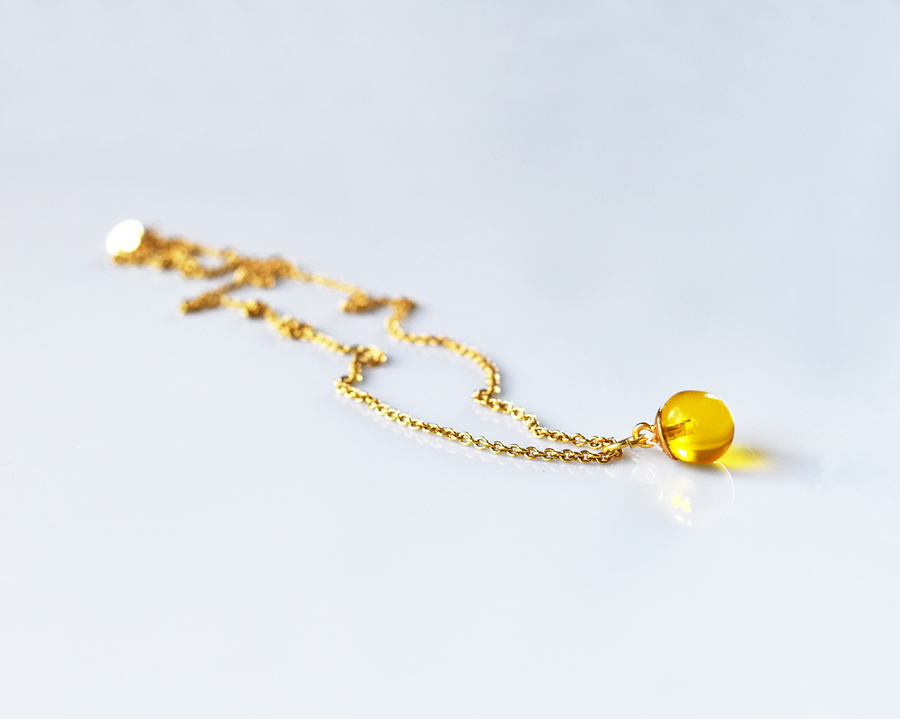 SVALÖ HONEY - necklace yellow gold plated - 3