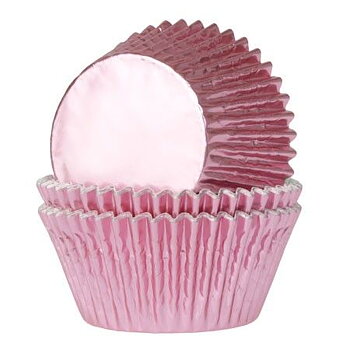 Muffinsformar mini Metallic Babyrosa