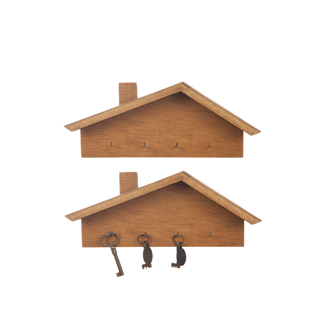 Hängare Hus 30X12 cm Brun - 2