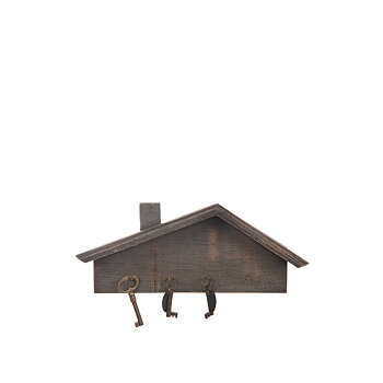 Hängare Hus 30X12 cm Svart/Grå