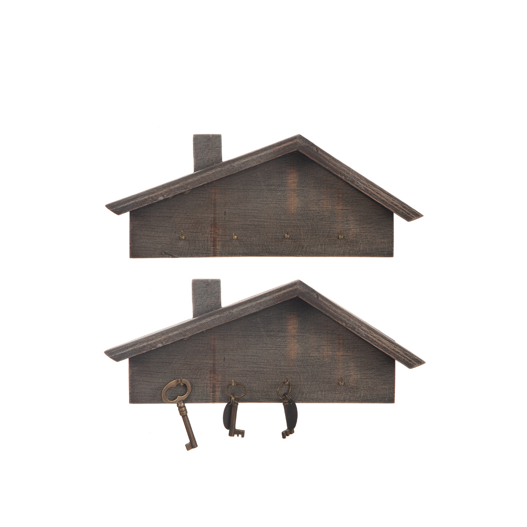 Hängare Hus 30X12 cm Svart/Grå - 2