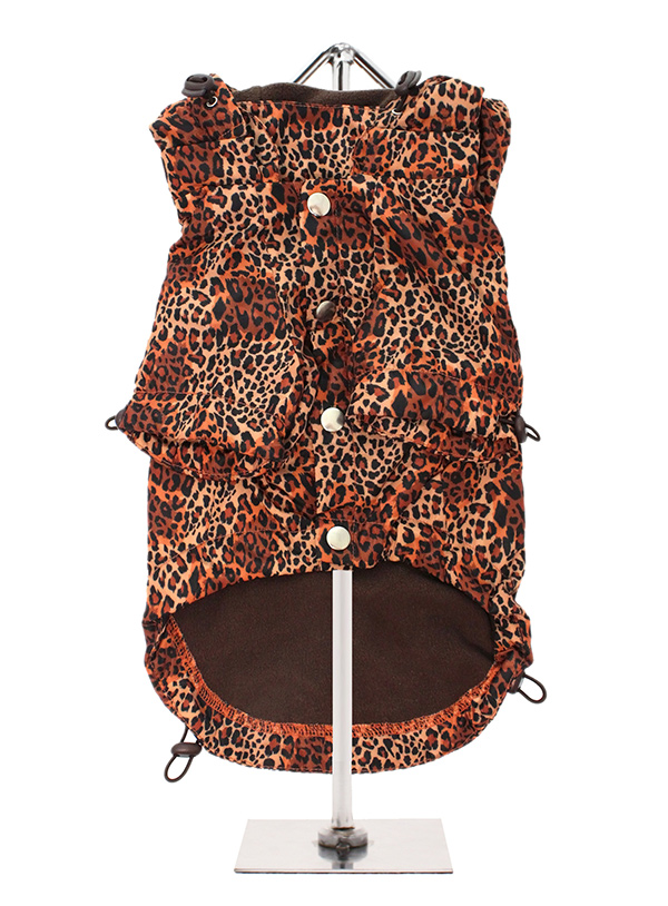 Urban Pup Cheetah Print Rainstorm Regnjacka Brun Leopard  - 3