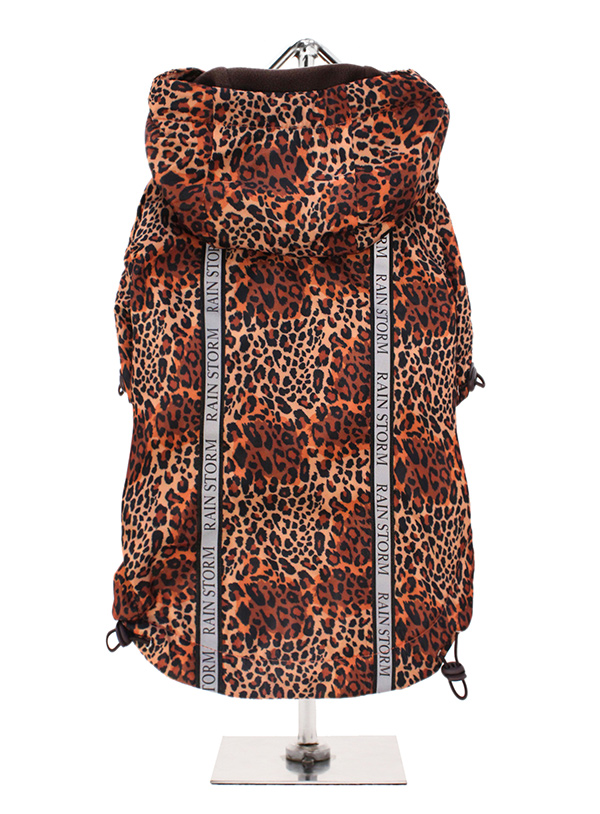 Urban Pup Cheetah Print Rainstorm Regnjacka Brun Leopard 