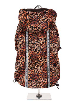 Urban Pup Cheetah Print Rainstorm Regnjacka Brun Leopard 