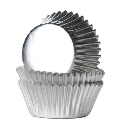 Muffinsformar Mini Silver Metallic 