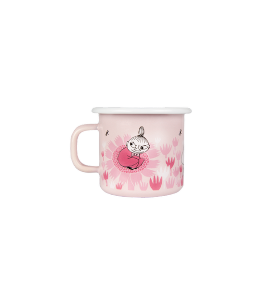 Emaljmugg Mumin I Trädgården Rosa 2,5 dl - 3