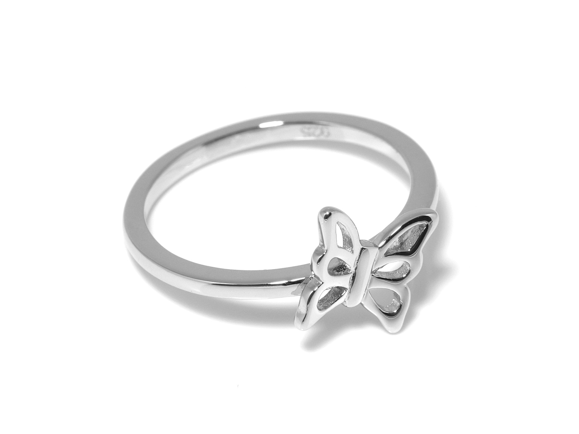 Fjäril Ring i Äkta 925 Silver storlek 7, Semester eller Sommar Accessoar, Djur Smycke