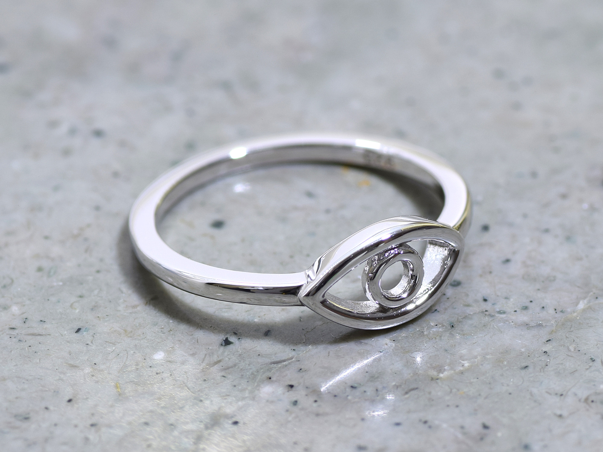 Öga Ring i Äkta 925 Silver storlek 7, Synfel eller Optiker Accessoar, Vision eller Syn Smycke - 3