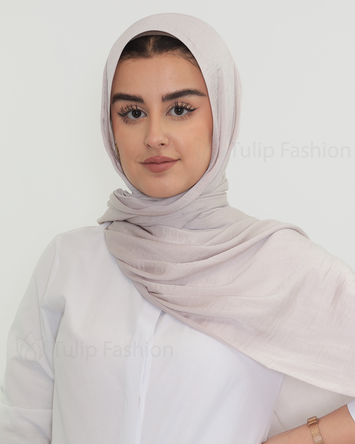 Hijab - Crinkle Satin - Light Purple