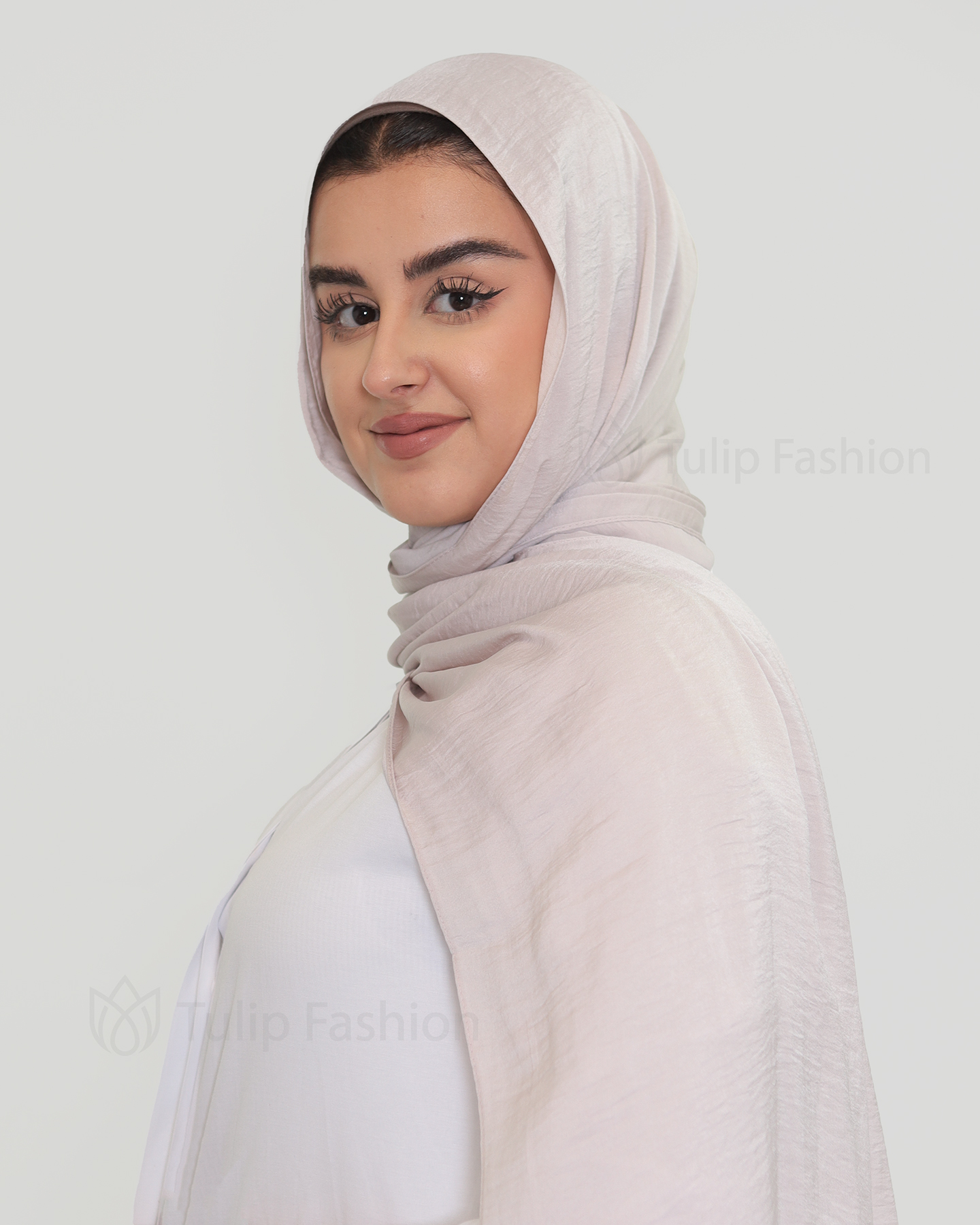 Hijab - Crinkle Satin - Light Purple - 2