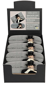 Brilleetuier med pudseklude, Giuseppe Verdi, Borddisplay med 8 stk., TEMA-produkt