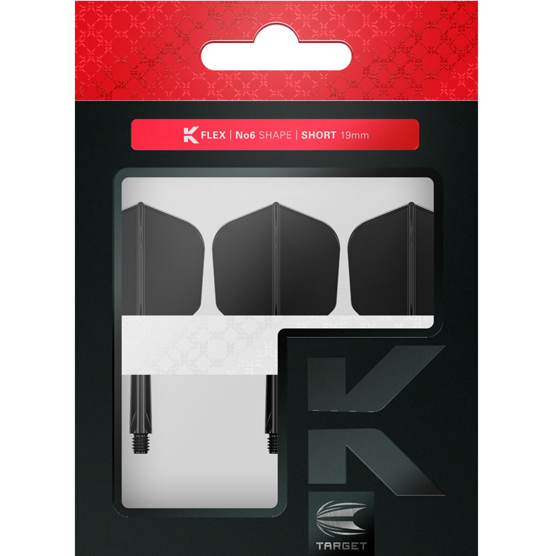Target K-Flex Shape/NO6 Black 19mm Short - 3