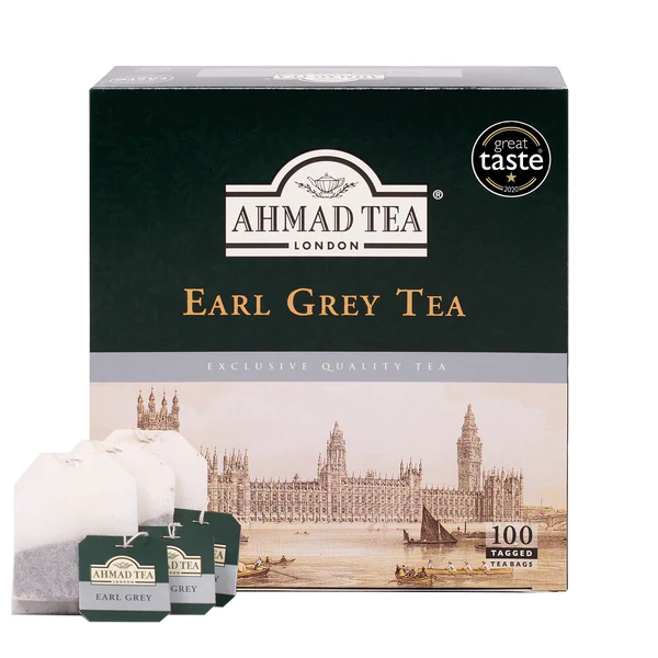 Earl Grey Te 100 Tepåsar - Ahmad Tea®