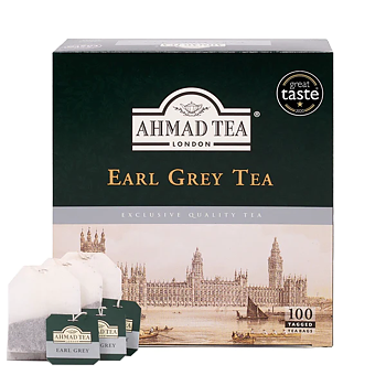 Earl Grey Te 100 Tepåsar - Ahmad Tea®