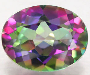 1.69 ct top luster oval cut natural mystic topaz gemstone